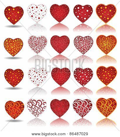 valentine collection heart web icon