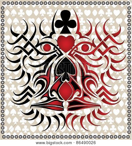 lion joker monstr pattern