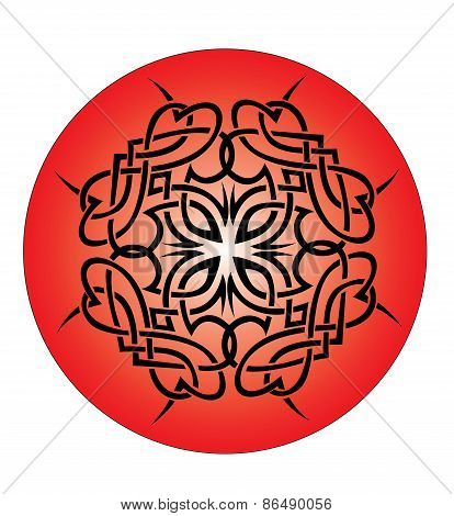 pattern circle tattoo