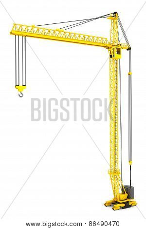 Yellow Hoisting Crane