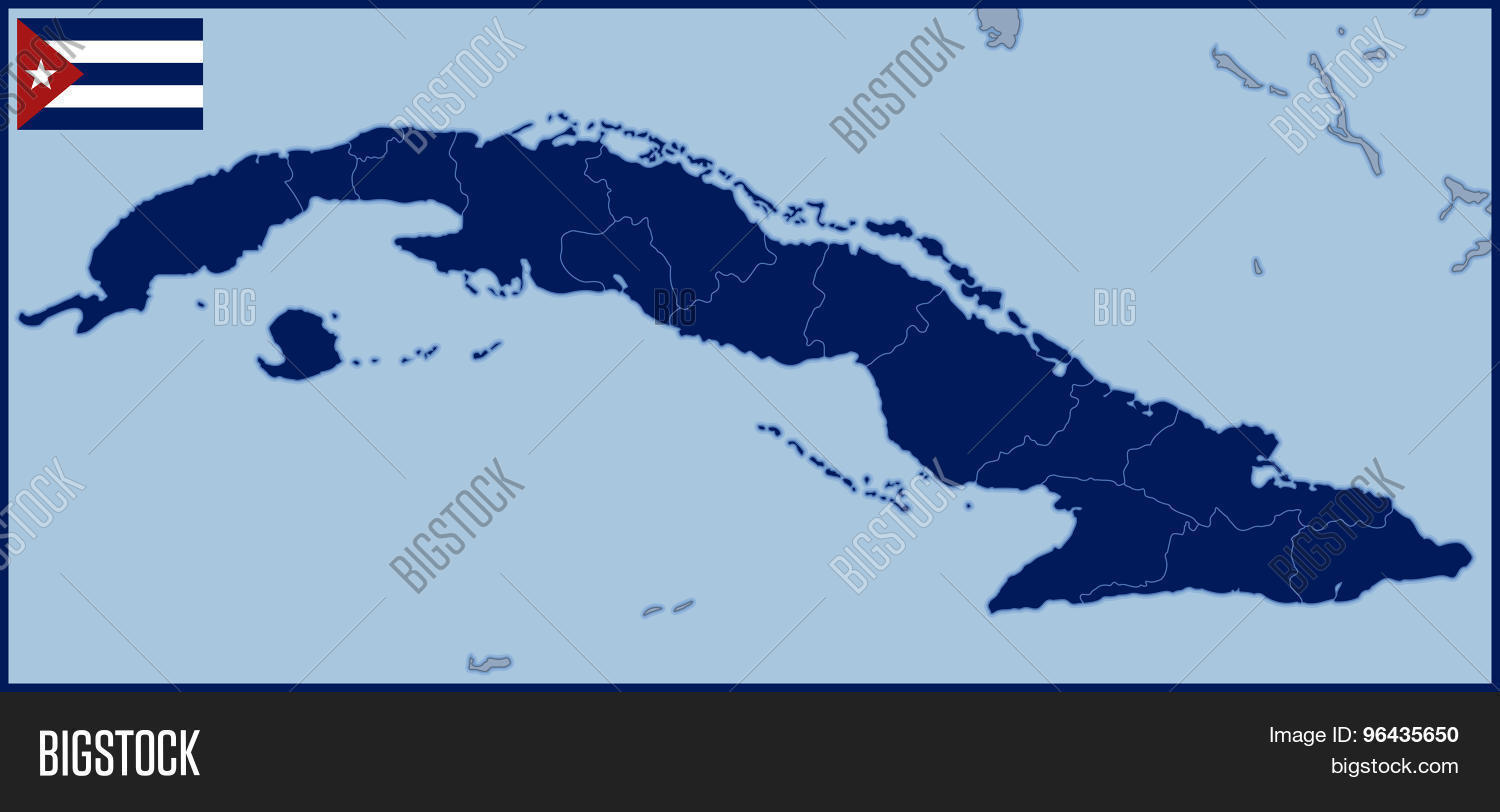Blank Map Cuba Flag Vector & Photo (Free Trial) | Bigstock