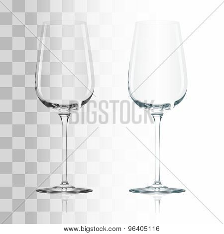 Empty transparent glass