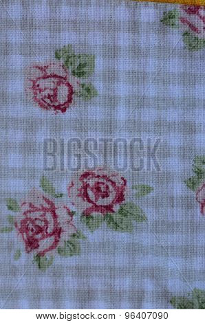 Vintage french floral shabby  chic wallpaer background.