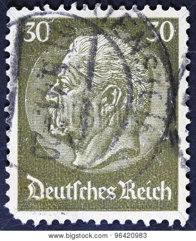 famous graphic image on a postage stamp