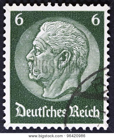 famous graphic image on a postage stamp