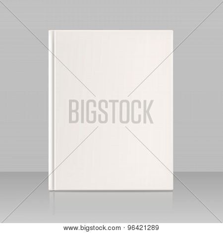 Blank Vertical Book Cover, Look Full Face
