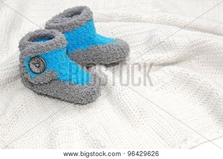 crochet baby boy booties