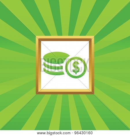 Dollar rouleau picture icon