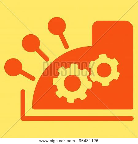Cash register icon from Business Bicolor Set