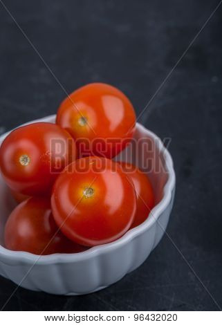 Red Cherry Tomatoes In Bowl