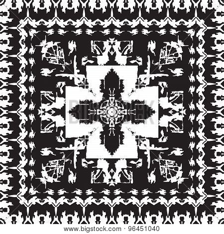 Geometric ornament seamless pattern.