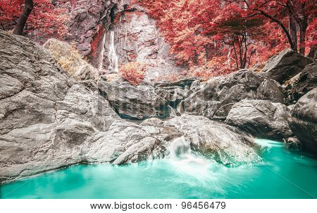 Klonglan Waterfall Is Waterfall In Kampangphet Province Asia Southeast Asia Thailand ,rainforest Nat