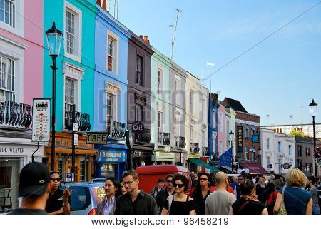 People shopping at Portobello road London