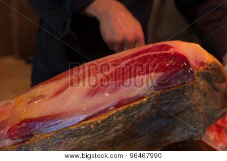 Jamon. Jamon Iberico. Traditional Spanish Ham