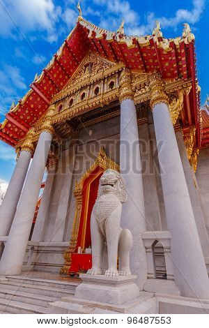 The Marble Temple Wat Benchamabopit Dusitvanaram in Bangkok Thailand