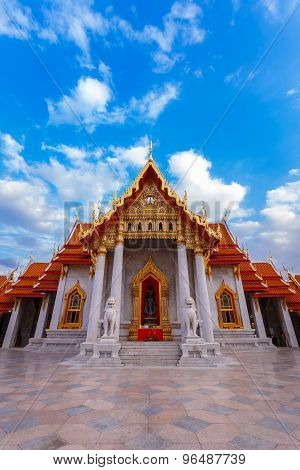 The Marble Temple Wat Benchamabopit Dusitvanaram in Bangkok Thailand