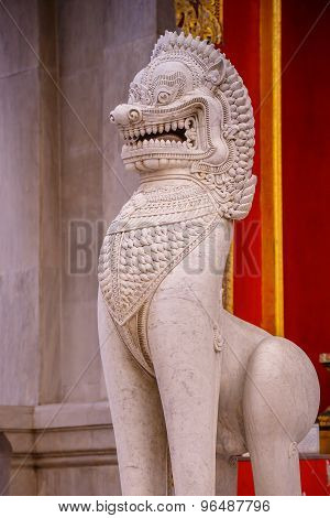 The Marble Temple Wat Benchamabopit Dusitvanaram in Bangkok Thailand