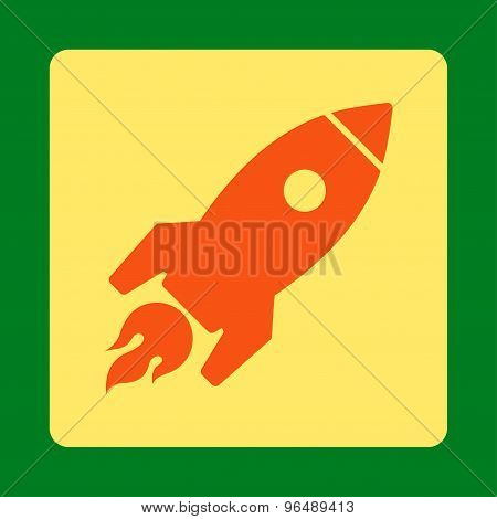 Rocket Launch Icon from Commerce Buttons OverColor Set