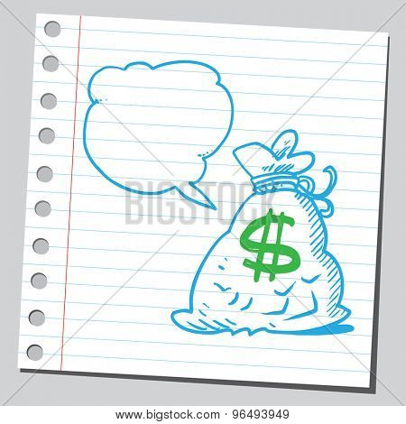 Money bag speaking