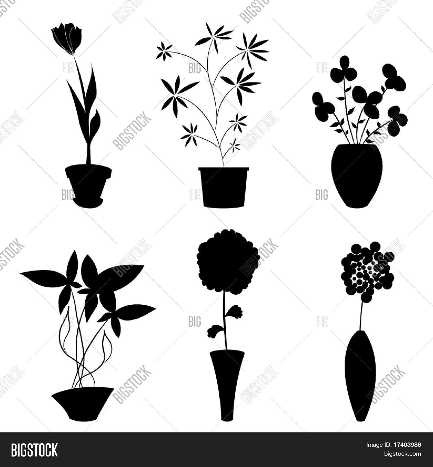 Flowers Pot Vector & Photo (Free Trial) Bigstock