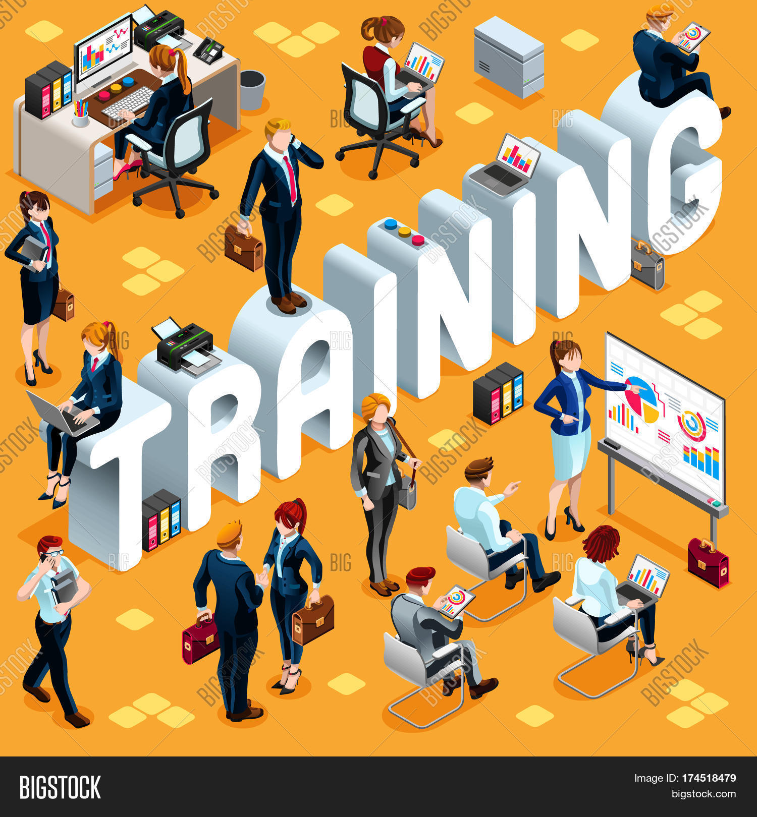 Training Group Vector & Photo (Free Trial) | Bigstock