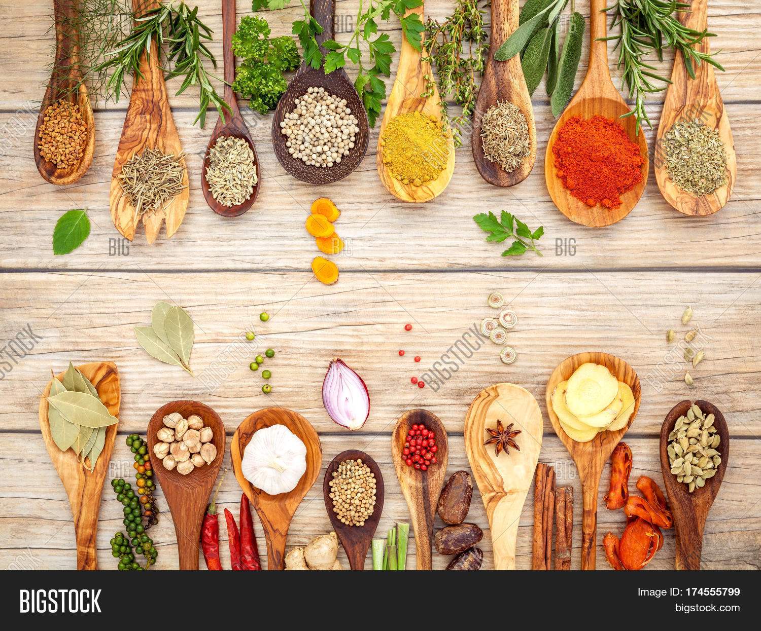 Various Spices Herbs Image & Photo (Free Trial) Bigstock