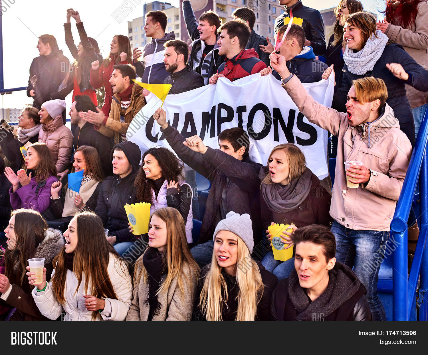 Fans Cheering Stadium Image & Photo (Free Trial) Bigstock