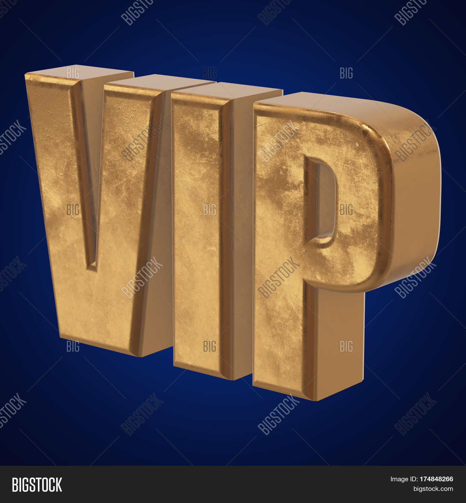 Golden Letters VIP. 3d Image & Photo (Free Trial) | Bigstock