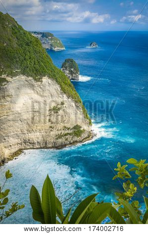Paluang Cliff on Nusa Penida Island, Bali - Indonesia