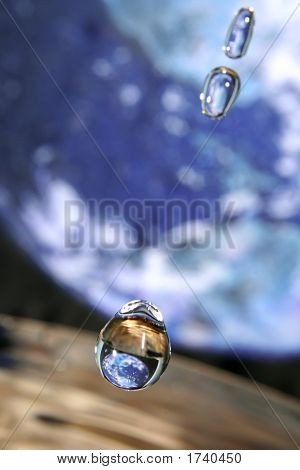 Gotas no espaço