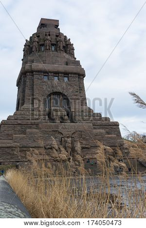 Leipzig Voelkerschlachtdenkmal Monument Battle Military Tower Destination Sights City Germany Europe