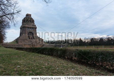 Leipzig Voelkerschlachtdenkmal Monument Battle Military Tower Destination Sights City Germany Europe