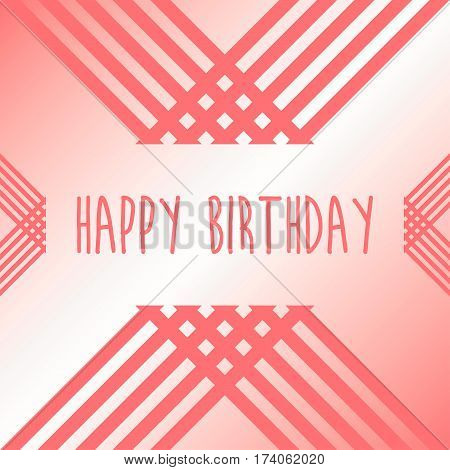 happy birthday geometric design card background,vector Illustration EPS10
