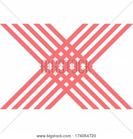 red x shape logo design background,vector Illustration EPS10