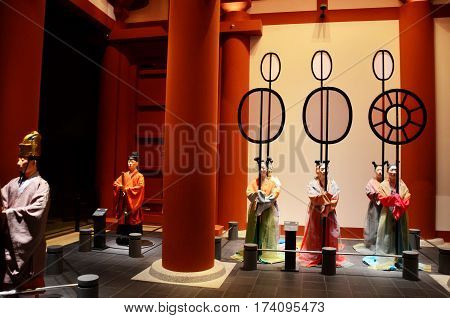 Statue Inside Of Osaka Museum Of History Or Osaka Rekishi Hakubutsukan For People Travel