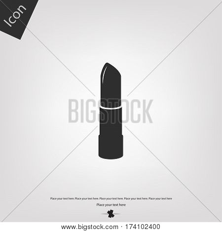 Pomade vector icon, gray background. Vector illustration.