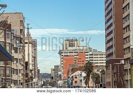 Central Business District In Durban South Africa