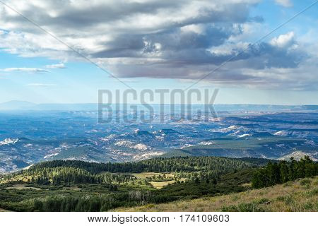 A view of the Grand Staircase Escalante National Monument from Scenic Route 12 in Garfield County Utah.