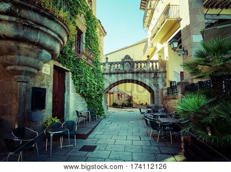 Poble Espanyol in Barcelona, Spain