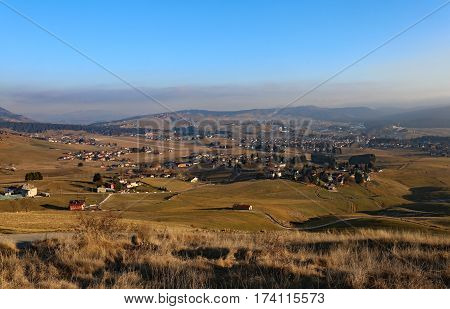 Panorama Of The Town Of Asiago In Northern Ital
