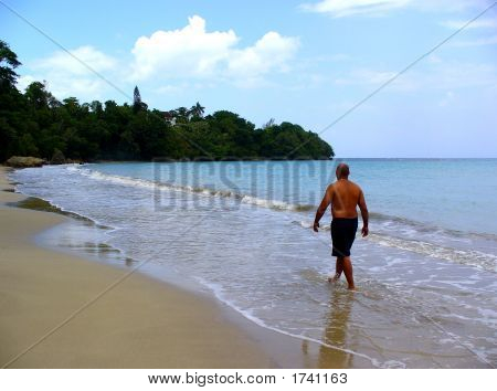 Spacer po plaży.