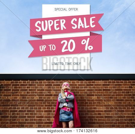 Super Sale Price Discount Concept