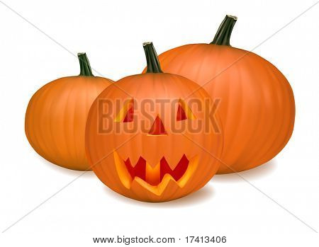Halloween Kürbis-Gemüse. Vektor