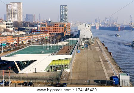 Arriving In The Port Of Hamburg