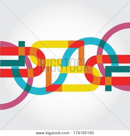 Abstract geometry pattern. Template for your design.