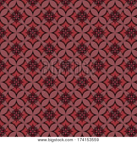 Geometric seamless pattern of rhombus in purple and vinous colours