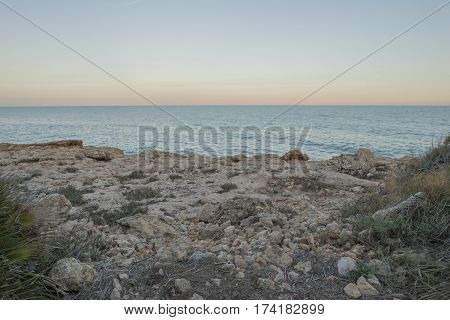 The sierra de irta in alcocebre Castellon