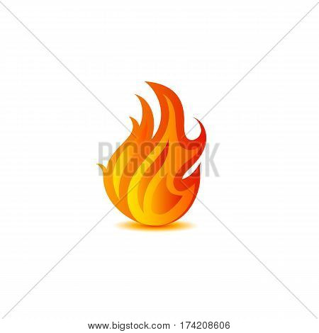 Fire flame. Element for design. Vector illustration.