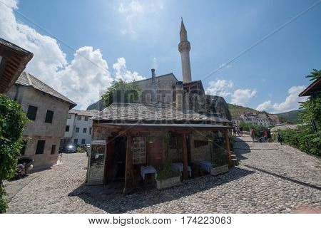 Sarajevo, Bosnia and Herzegovina, circa july 2016: Old town of Sarajevo in summer season