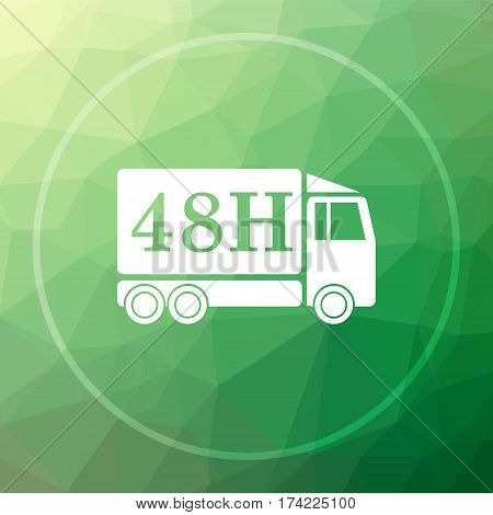 48H Delivery Truck Icon